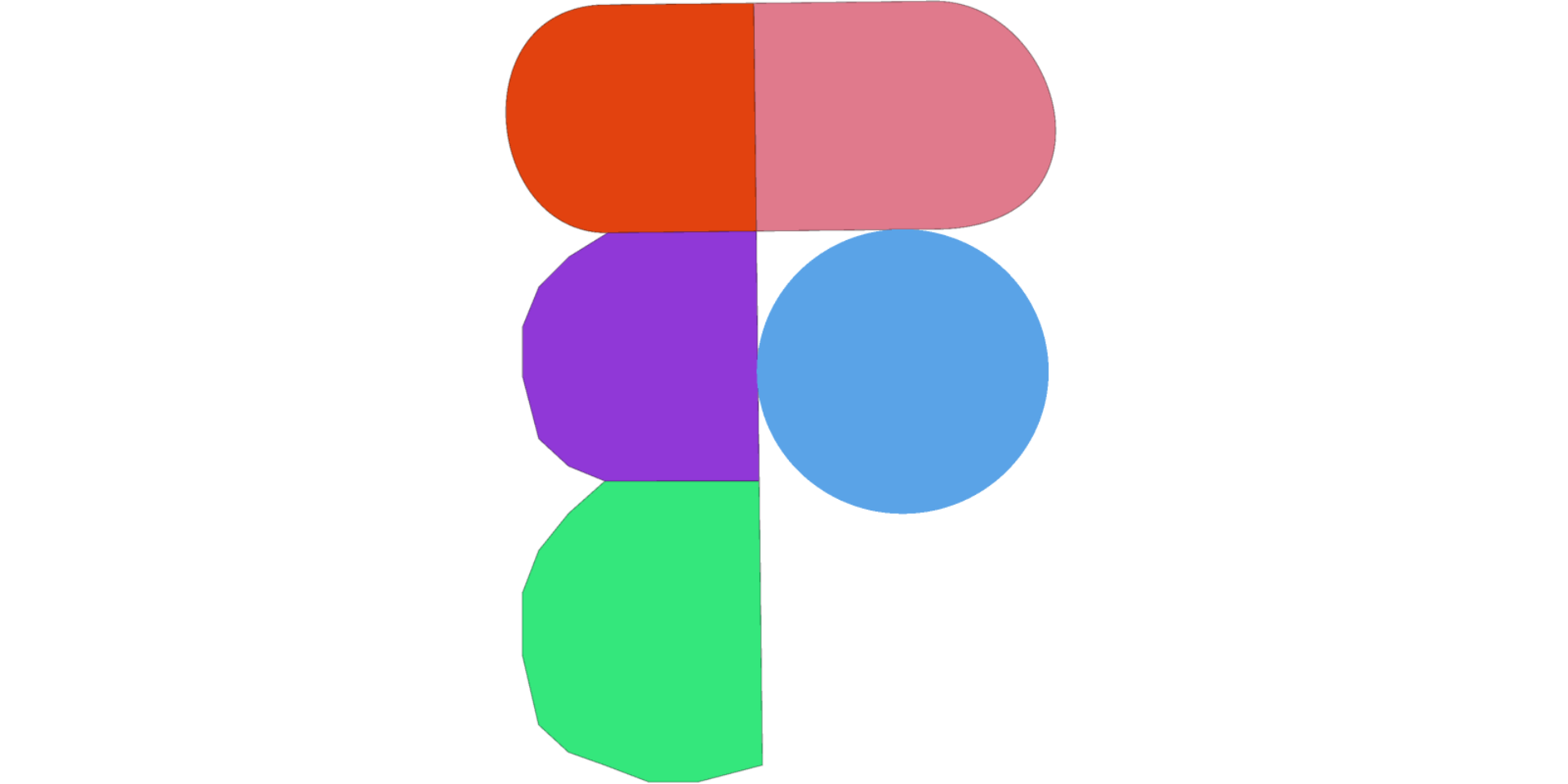 Figma logo. A capital F made up of circular shapes.