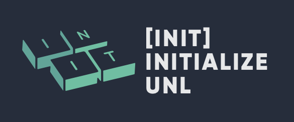 Initialize logo. Says [INIT] Initialize UNL. INIT is also on the left written on keyboard keys
